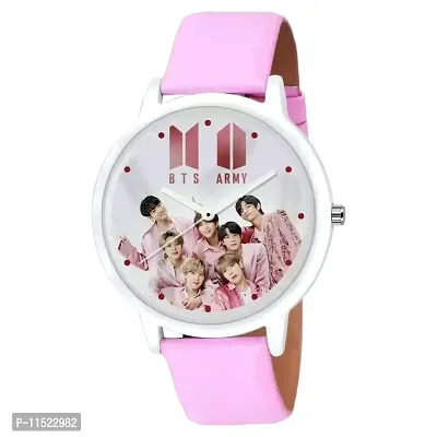 Latest Kpop Stars Bts Pink Watch For BTS Army