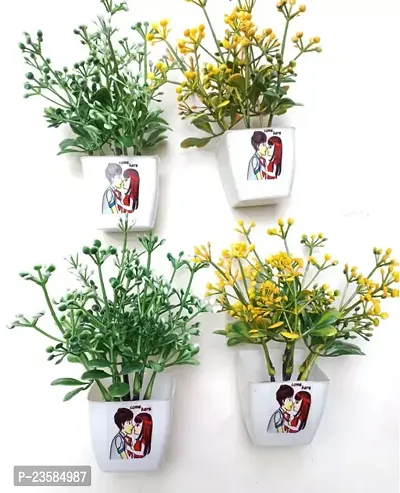 Artificial Plants With Pot Pack Of 4