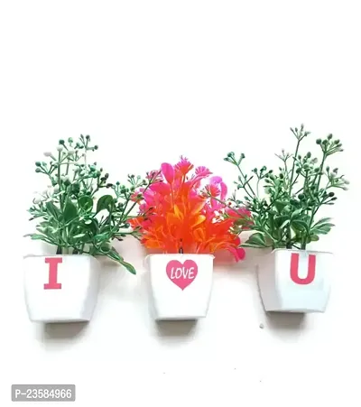 Artificial Plants With Pot Pack Of 3-thumb0