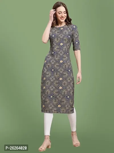 Beautiful A-Line Multicoloured Printed Crepe Kurta For Women-thumb0