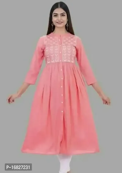 Stylish Fancy Rayon Kurta For Women-thumb0