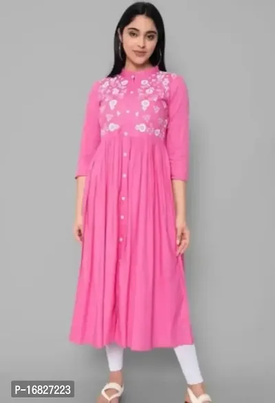 Stylish Fancy Rayon Kurta For Women-thumb0