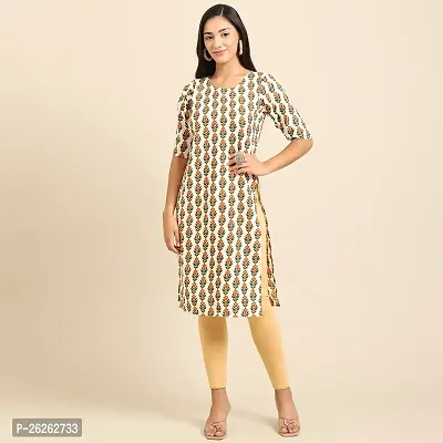 Beautiful A-Line Multicoloured Printed Crepe Kurta For Women-thumb0