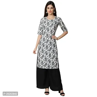 Beautiful A-Line Multicoloured Printed Crepe Kurta For Women-thumb0