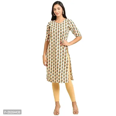 Beautiful A-Line Multicoloured Printed Crepe Kurta For Women-thumb0