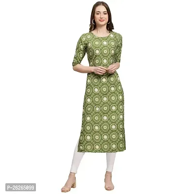 Beautiful A-Line Multicoloured Printed Crepe Kurta For Women-thumb0