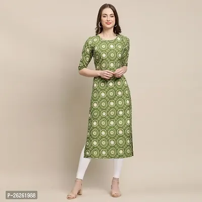 Beautiful A-Line Multicoloured Printed Crepe Kurta For Women-thumb0