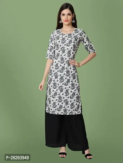 Beautiful A-Line Multicoloured Printed Crepe Kurta For Women-thumb0