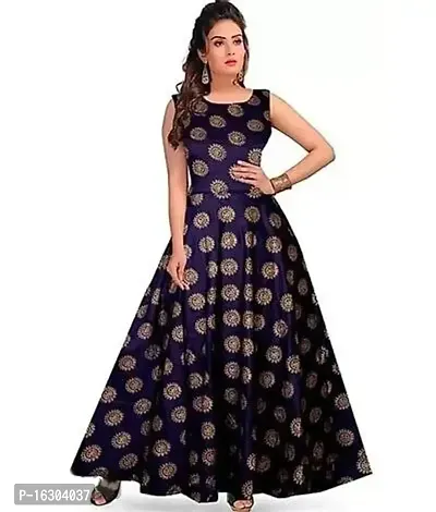 Stylish Rayon Printed Gown For Women