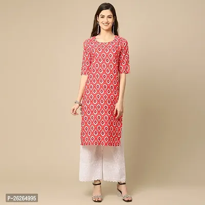 Beautiful A-Line Multicoloured Printed Crepe Kurta For Women-thumb0