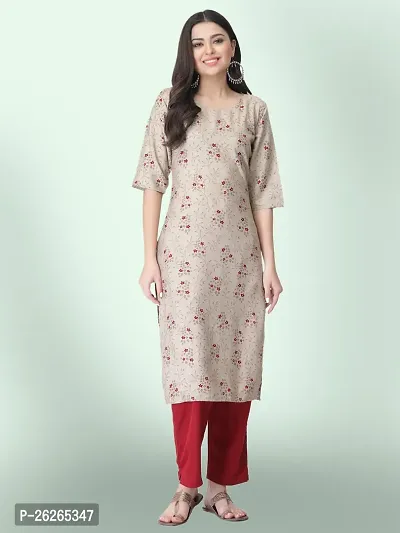 Beautiful A-Line Multicoloured Printed Crepe Kurta For Women-thumb0