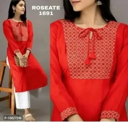 Stylish Fancy Rayon Kurta For Women