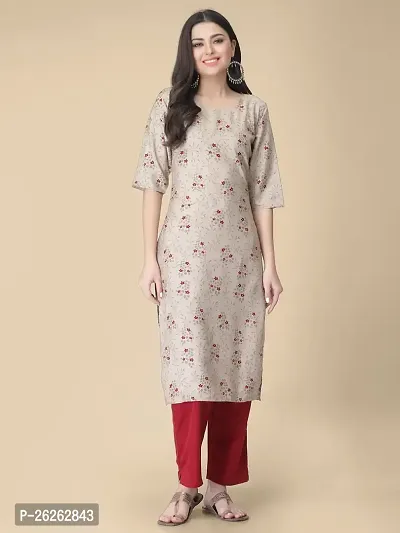 Beautiful A-Line Multicoloured Printed Crepe Kurta For Women-thumb0