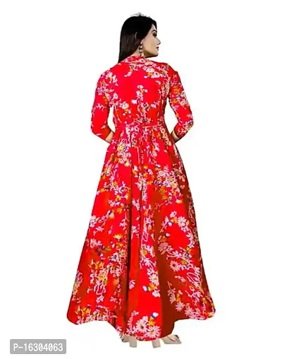 Stylish Rayon Printed Gown For Women-thumb2