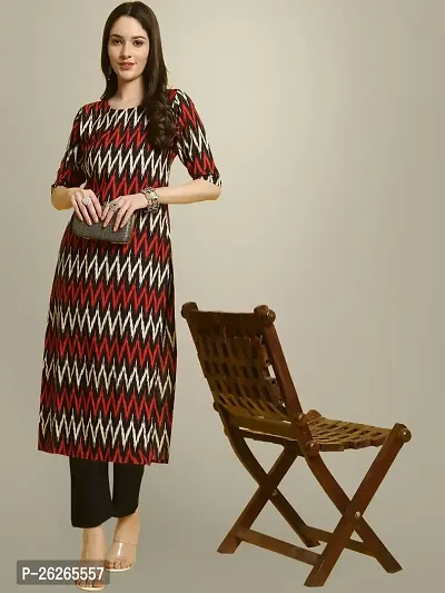 Beautiful A-Line Multicoloured Printed Crepe Kurta For Women-thumb0