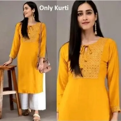 Festive Wear Stylish Rayon Women's Kurta Sets