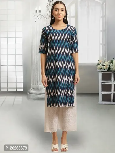 Beautiful A-Line Multicoloured Printed Crepe Kurta For Women-thumb0