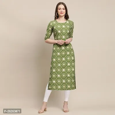 Beautiful A-Line Multicoloured Printed Crepe Kurta For Women-thumb0