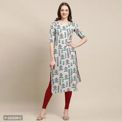 Beautiful A-Line Multicoloured Printed Crepe Kurta For Women-thumb0