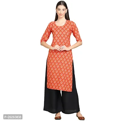 Beautiful A-Line Multicoloured Printed Crepe Kurta For Women-thumb0