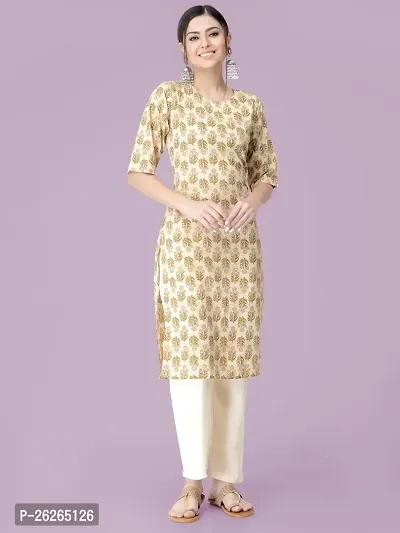 Beautiful A-Line Multicoloured Printed Crepe Kurta For Women-thumb0