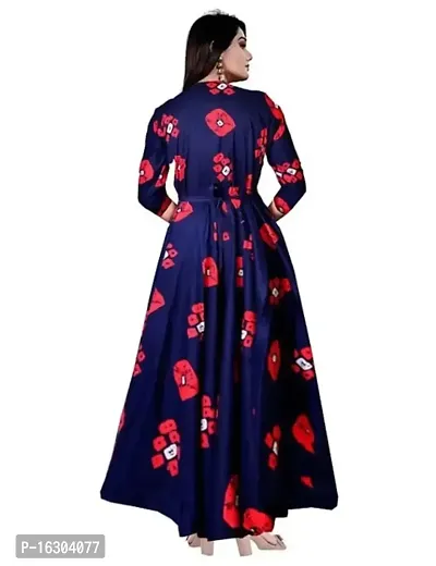 Stylish Rayon Printed Gown For Women-thumb2