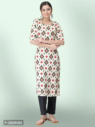 Beautiful A-Line Multicoloured Printed Crepe Kurta For Women-thumb0