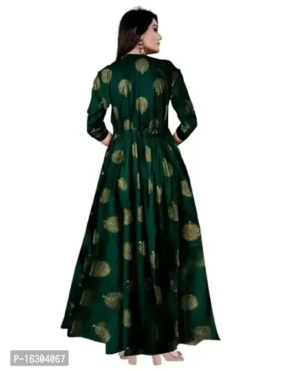 Stylish Rayon Printed Gown For Women-thumb2