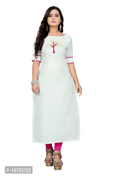 Cotton Solid Straight Kurta-thumb0