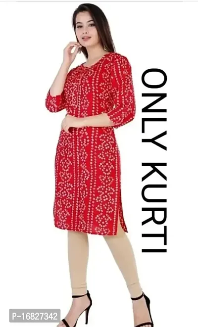 Stylish Fancy Rayon Kurta For Women-thumb0