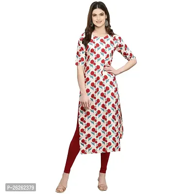 Beautiful A-Line Multicoloured Printed Crepe Kurta For Women-thumb0