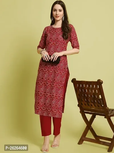 Beautiful A-Line Multicoloured Printed Crepe Kurta For Women-thumb0