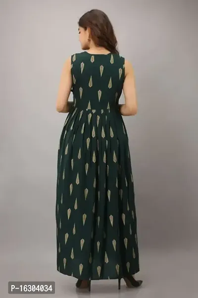 Stylish Rayon Printed Gown For Women-thumb2