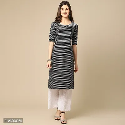 Beautiful A-Line Multicoloured Printed Crepe Kurta For Women-thumb0