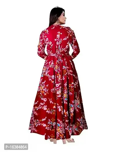 Stylish Rayon Printed Gown For Women-thumb2