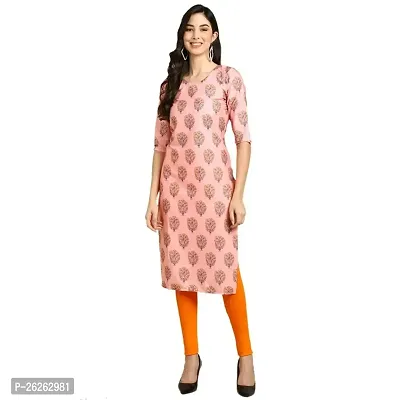 Beautiful A-Line Multicoloured Printed Crepe Kurta For Women-thumb0