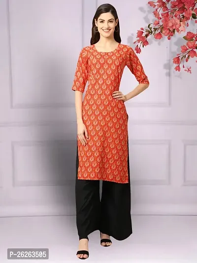 Beautiful A-Line Multicoloured Printed Crepe Kurta For Women-thumb0