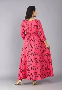 Stylish Rayon Printed Gown For Women-thumb1