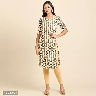 Beautiful A-Line Multicoloured Printed Crepe Kurta For Women-thumb0