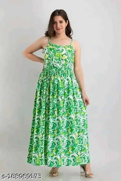 Trending printed anarkali dress 