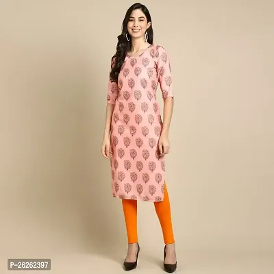 Beautiful A-Line Multicoloured Printed Crepe Kurta For Women-thumb0