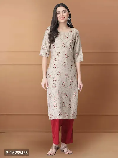 Beautiful A-Line Multicoloured Printed Crepe Kurta For Women-thumb0