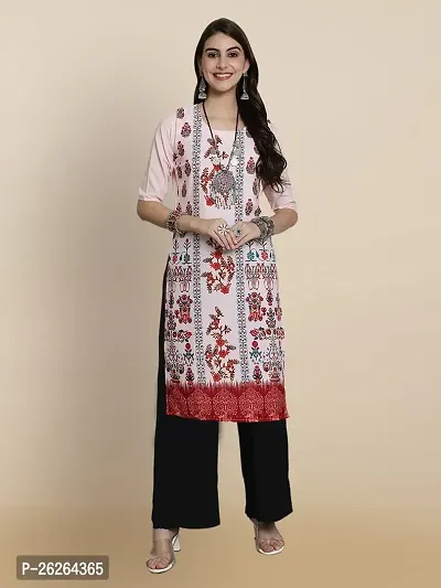 Beautiful A-Line Multicoloured Printed Crepe Kurta For Women-thumb0