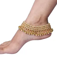 Sparkle World Traditional Style Multicolor Belly Dance Payal/ Anklet Pair For Women-thumb2