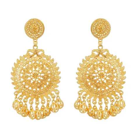 Sparkle World Indian Plated Filigree Wedding/Festivals/Earrings For Women