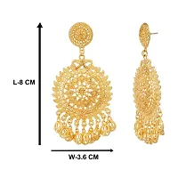 Sparkle World Indian Gold Plated Filigree Wedding/Festivals/Earrings For Women-thumb2