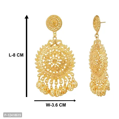 Sparkle World Indian Gold Plated Filigree Wedding/Festivals/Earrings For Women-thumb3