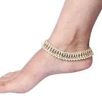 Silver Kundan Anklet-thumb3
