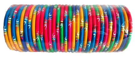 Gahne Mall Indian Bollywood Fashion Jewelry Traditional Women's/Girls Bangles (2.8, Multi)