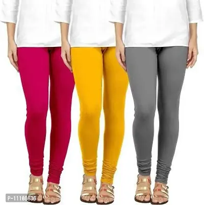 Fancy Cotton Leggings For Women Pack Of 3